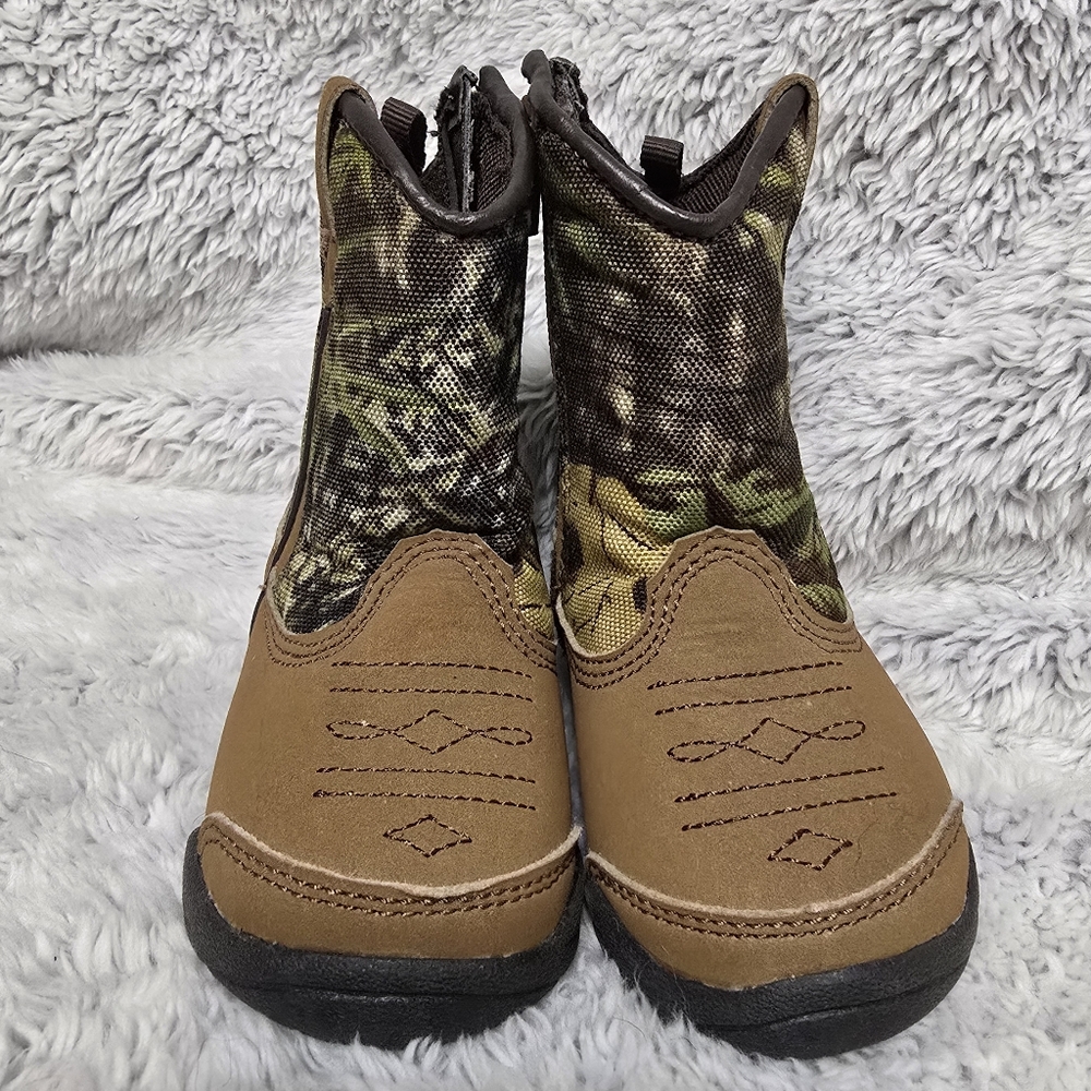 Faded Glory Kids Camouflage & Tan Boots